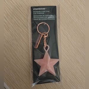 Starbucks Star Reusable Hot Cup Lid Stopper Keychain